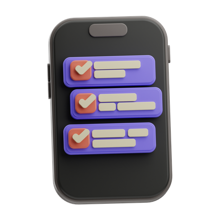 Checklist Completion  3D Icon