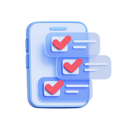 Checklist Completion  3D Icon