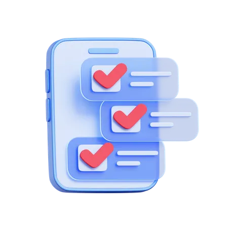 Checklist Completion  3D Icon