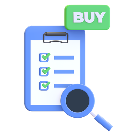 Checklist inspection  3D Icon