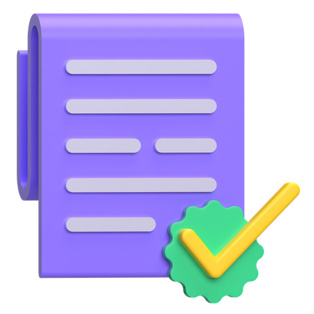 Checklist Letter  3D Icon