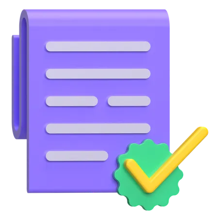 Checklist Letter  3D Icon