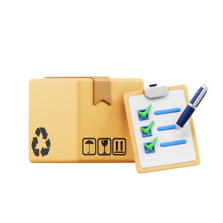 Checklist Package  3D Icon