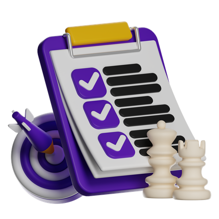Checklist Planner  3D Icon