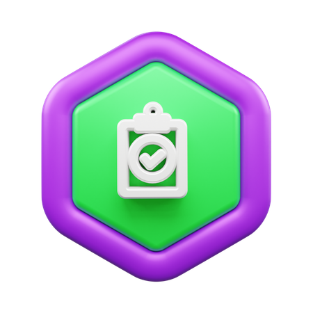 Checkliste  3D Icon