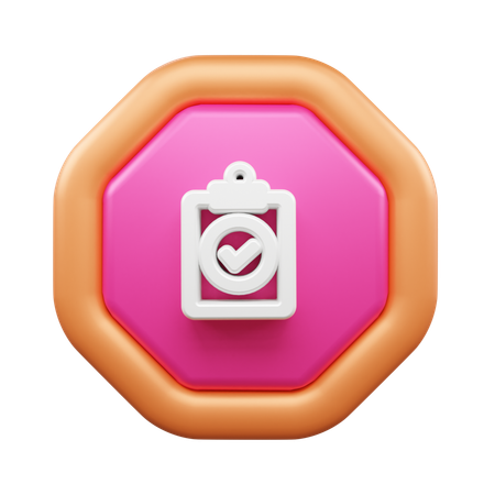 Checkliste  3D Icon