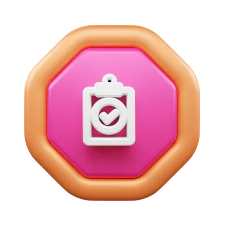 Checkliste  3D Icon