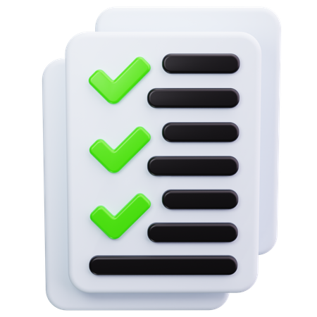 Checkliste  3D Icon