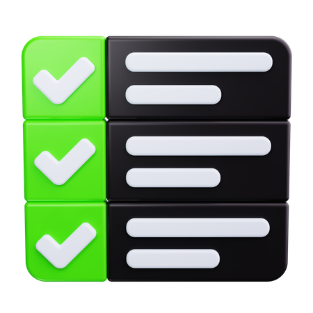 Checkliste  3D Icon