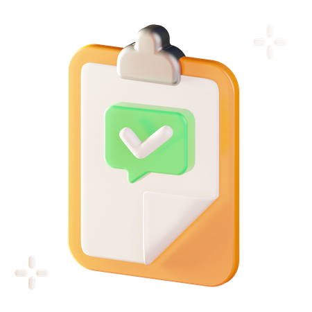 Checkliste  3D Icon