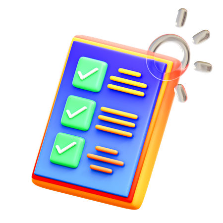 Checkliste  3D Icon