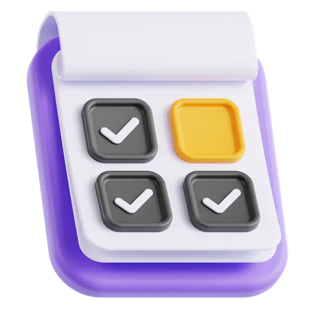 Checkliste  3D Icon