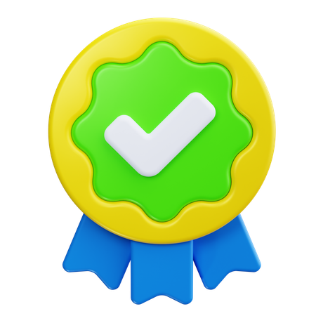 Checkmark Badge  3D Icon