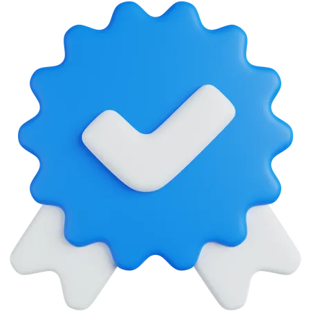 Checkmark Badge  3D Icon