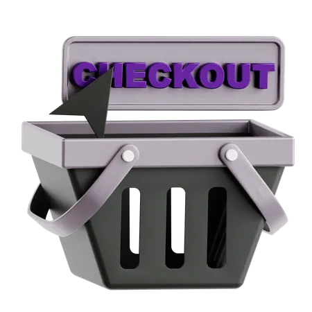 Checkout  3D Icon