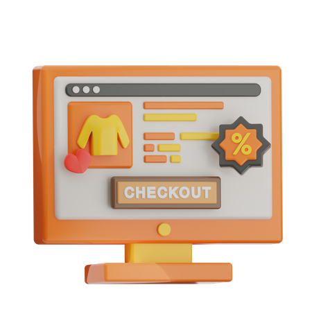 Checkout  3D Icon