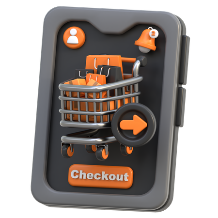 Checkout  3D Icon