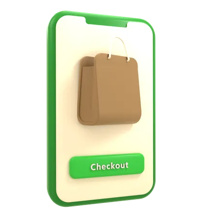 3 D Icon Ecommerce Checkout 3D Icon