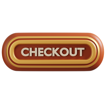 Checkout button  3D Icon