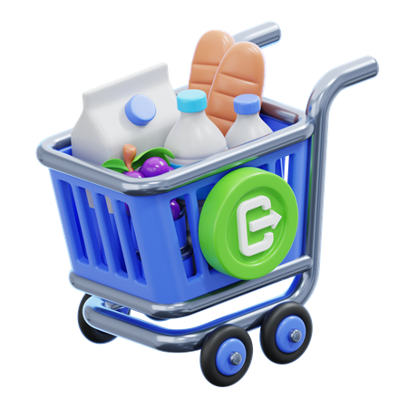 CHECKOUT CART  3D Icon