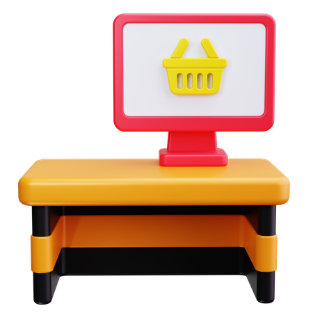 Checkout Counter  3D Icon