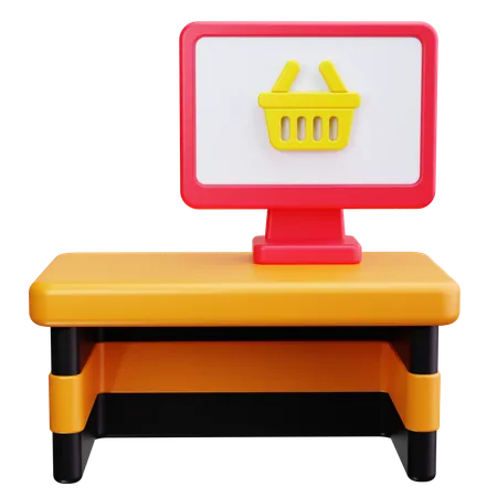 Checkout Counter  3D Icon