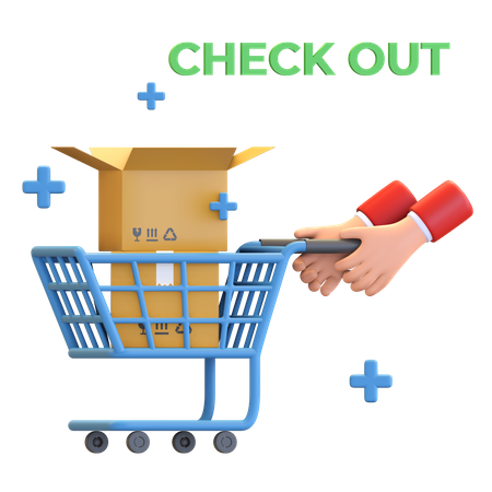 Checkout order  3D Icon