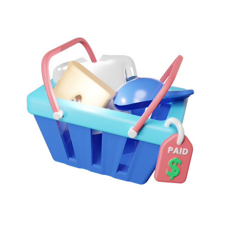 Checkout Paid  3D Icon