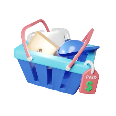 Checkout Paid  3D Icon