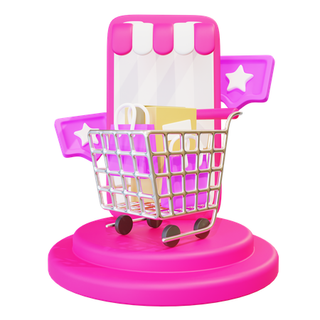 Pódio de checkout  3D Icon