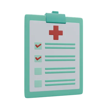 Checkup Report  3D Icon