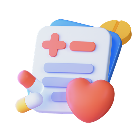 Checkup Report  3D Icon