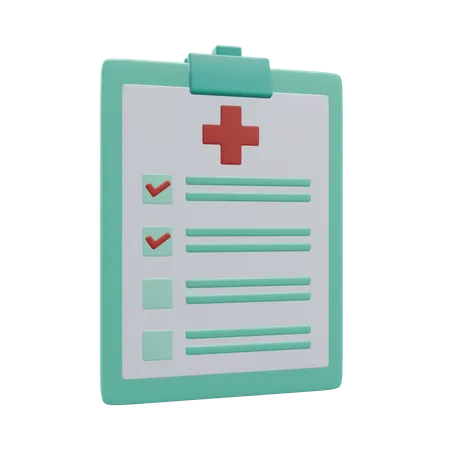 Medical Checkup Process Medical Icon Illustration 3D Icon