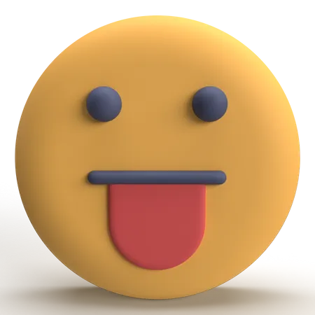 Cheeky Emoji  3D Icon