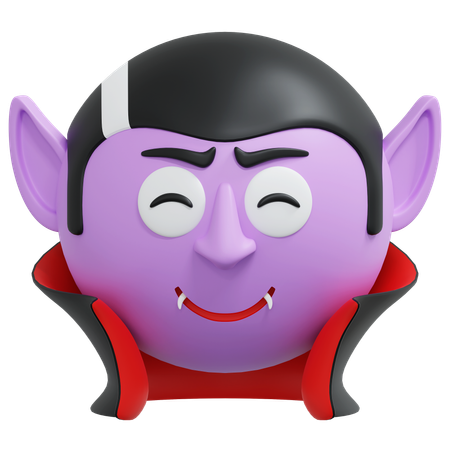 Cheeky Smile Vampire  3D Icon