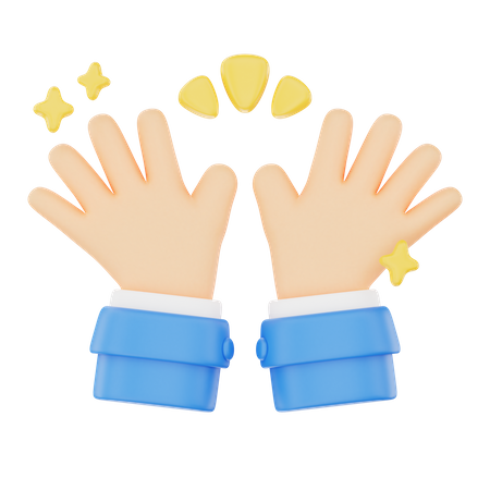 Cheer Up Hand Gesture  3D Icon