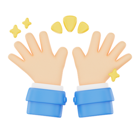 Cheer Up Hand Gesture  3D Icon