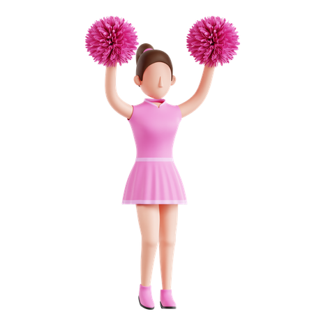 Cheerleaders  3D Icon