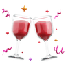 alcohol cheers emoji 3d