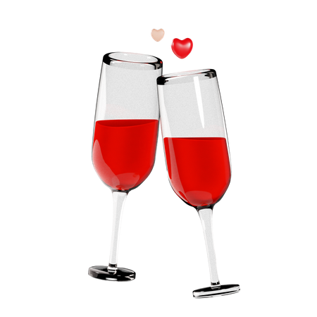 Cheers Glass  3D Icon