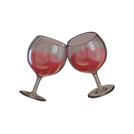 Cheers Wine  3D Icon