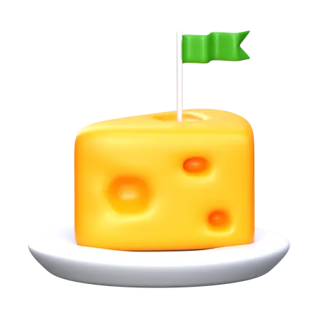 Cheese 3 D Thanks Giving Icon 3D Icon