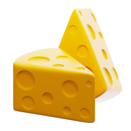 チーズ  3D Icon