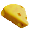 cheese slice 3d logo