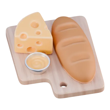 Cheese Bread  3D Icon