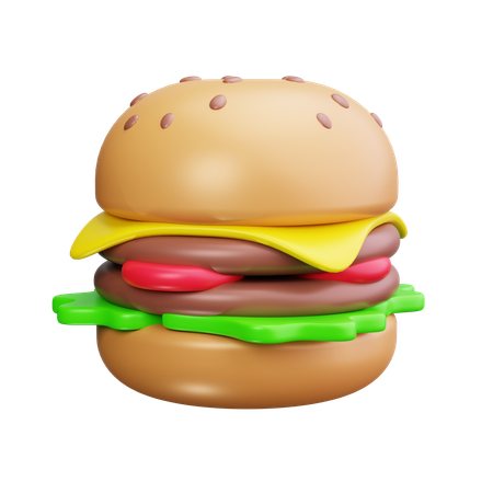 チーズバーガー  3D Icon