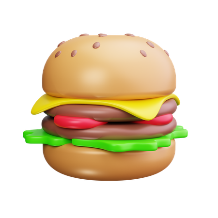 Cheese Burger  3D Icon