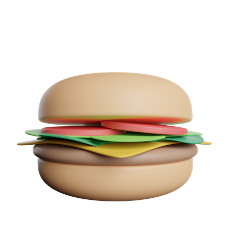 Cheese Burger  3D Icon