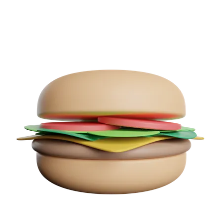 Cheese Burger  3D Icon