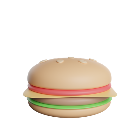 Cheese Burger  3D Icon